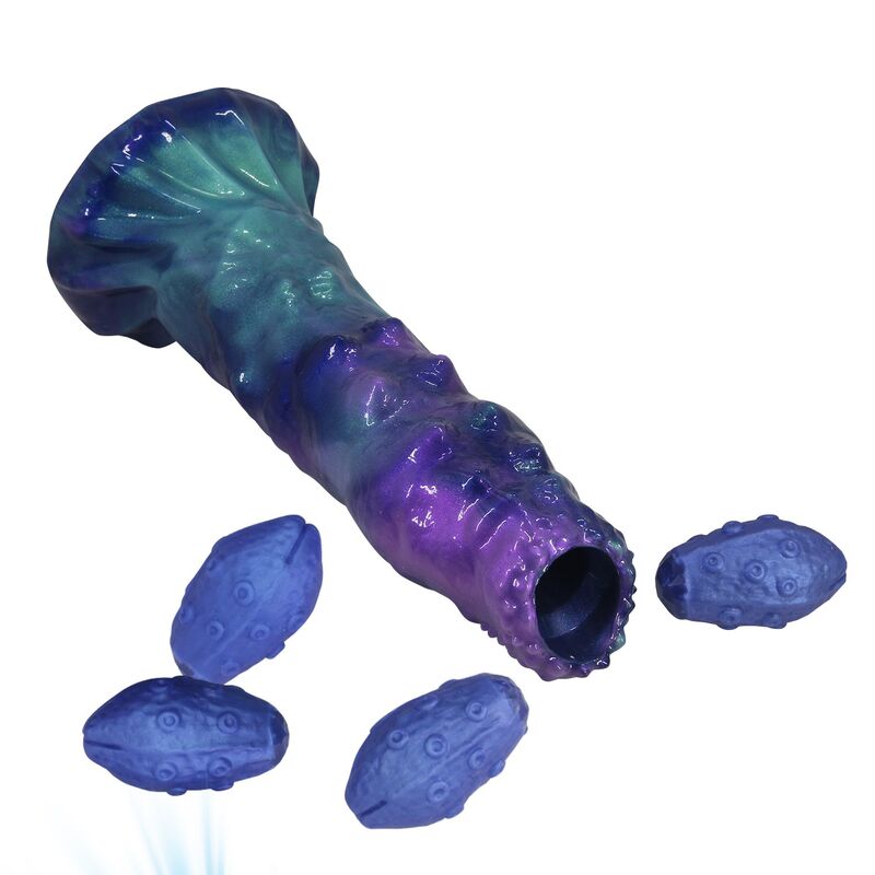 POWER MONSTERS - DUSKWALKER SENTINEL TRICOLOR DILDO DE SILICONE INFLÁVEL FANTASIA 23 CM Ø 5 CM - Image 5