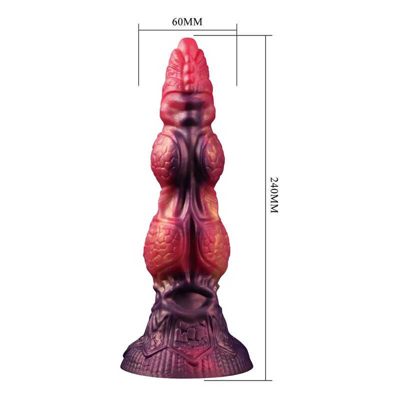 POWER MONSTERS - SAVAGE BEASTLORD TRICOLOR FANTASY SILICONE DILDO 24 CM Ø 5 CM - Image 5
