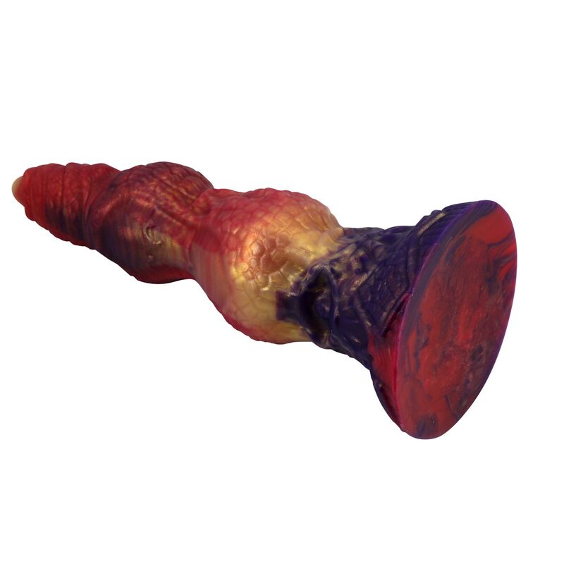 POWER MONSTERS - SAVAGE BEASTLORD TRICOLOR FANTASY SILICONE DILDO 24 CM Ø 5 CM - Image 4