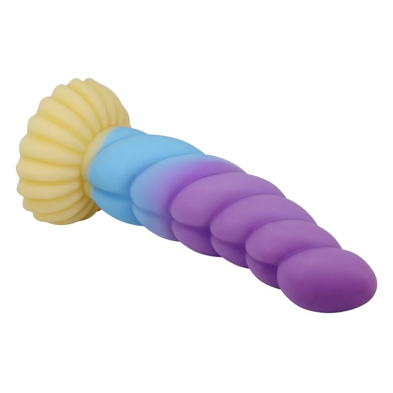 POWER MONSTERS - UNICÓRNIO TRICOLOR FANTASIA DE SILICONE 22 CM Ø 5 CM - Image 5