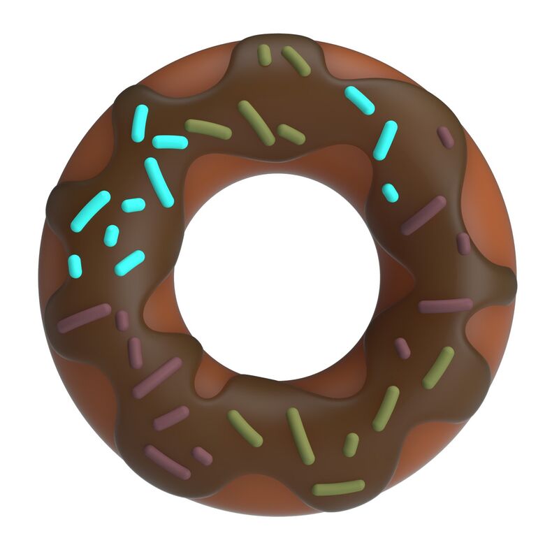 PRETTY LOVE - ANEL DE PÊNIS SUPER DONUT MARROM