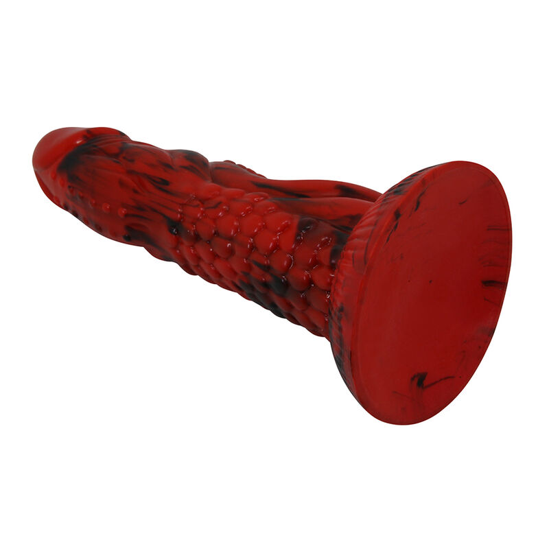 POWER MONSTERS - DILDO FANTASIA MINOTAURO COM VENTOSA 21 CM Ø 5 CM VERMELHO E PRETO - Image 3