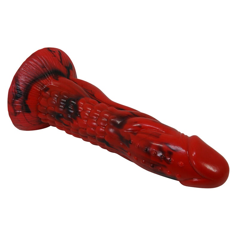 POWER MONSTERS - DILDO FANTASIA MINOTAURO COM VENTOSA 21 CM Ø 5 CM VERMELHO E PRETO - Image 4