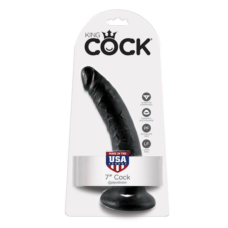 KING COCK - DILDO PRETO 17.8 CM - Image 5