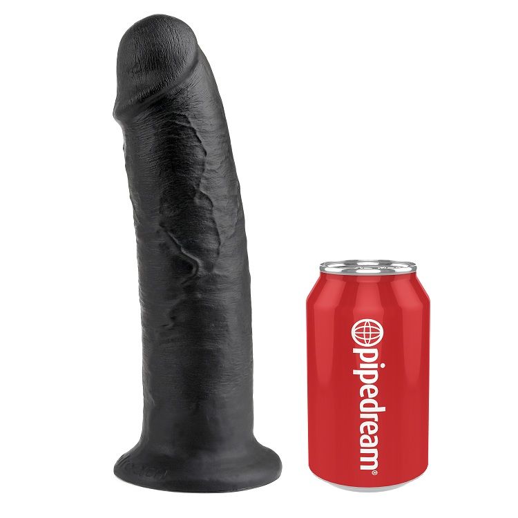 KING COCK - DILDO PRETO 25 CM