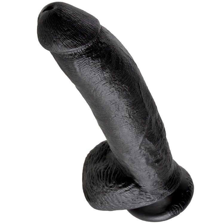 KING COCK - DILDO PRETO COM BOLAS 22.9 CM - Image 3