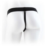 FETISH FANTASY SERIES - 11 HOLLOW STRAP-ON VIBRANDO COM BOLAS 27,9CM CARNE