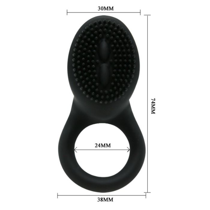 PRETTY LOVE - COBRA ANEL VIBRADOR PRETO - Image 5