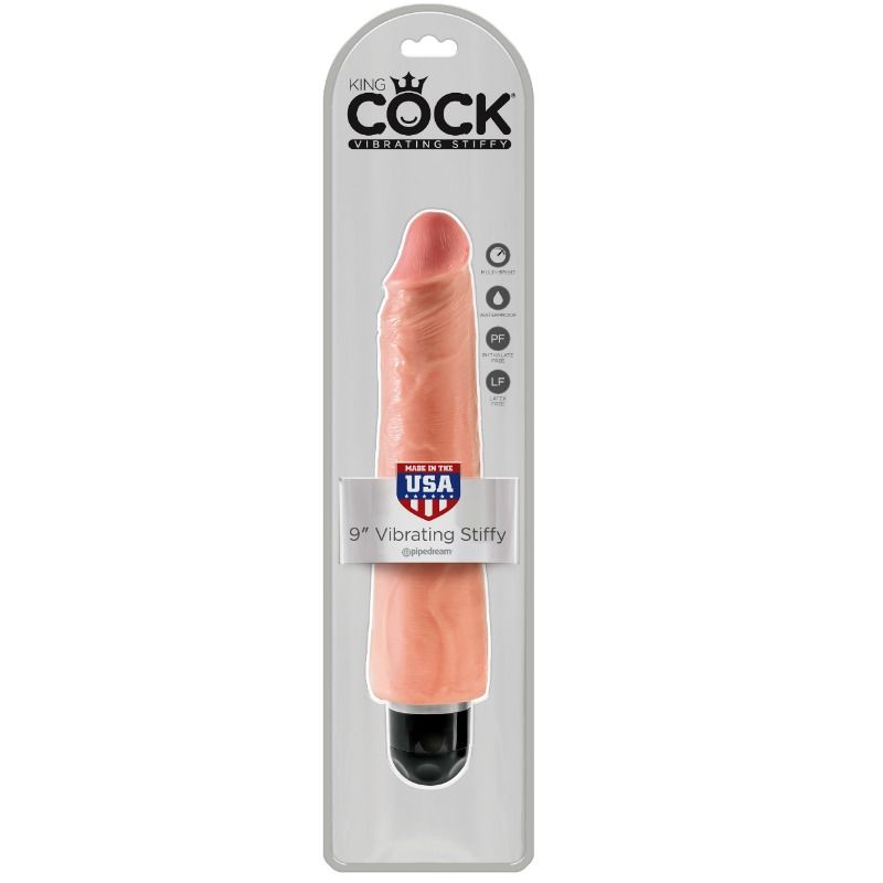 KING COCK - VIBRADOR REALÍSTICO RÍGIDO 23 CM - NATURAL - Image 3