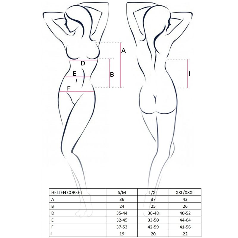 PASSION - WOMAN HELLEN CORSET NEGRO TALLA S/M - Image 2