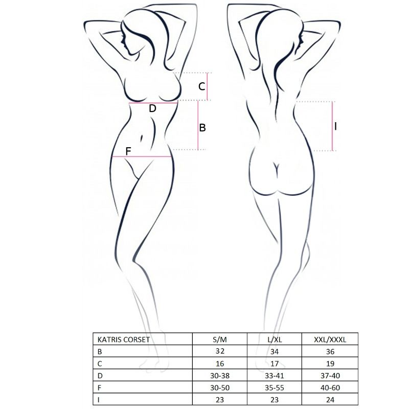PASSION - WOMAN KATRISS CORSET NEGRO TALLA L/XL - Image 3