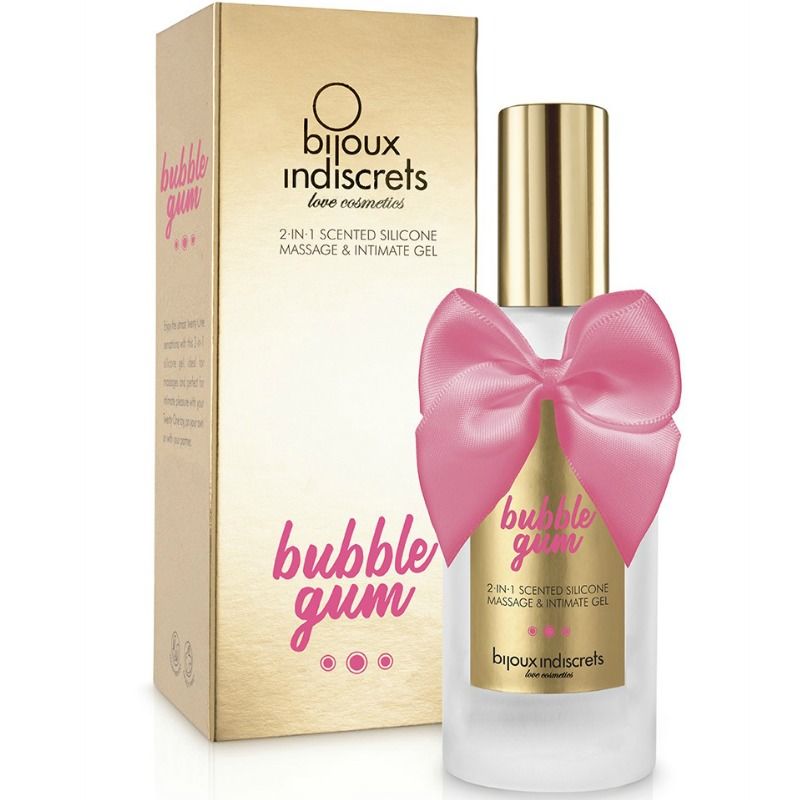 BIJOUX - GEL DE MASSAGEM E ÍNTIMO 2 EM 1 COM PERFUME DE CHICLETE 100 ML - Image 2