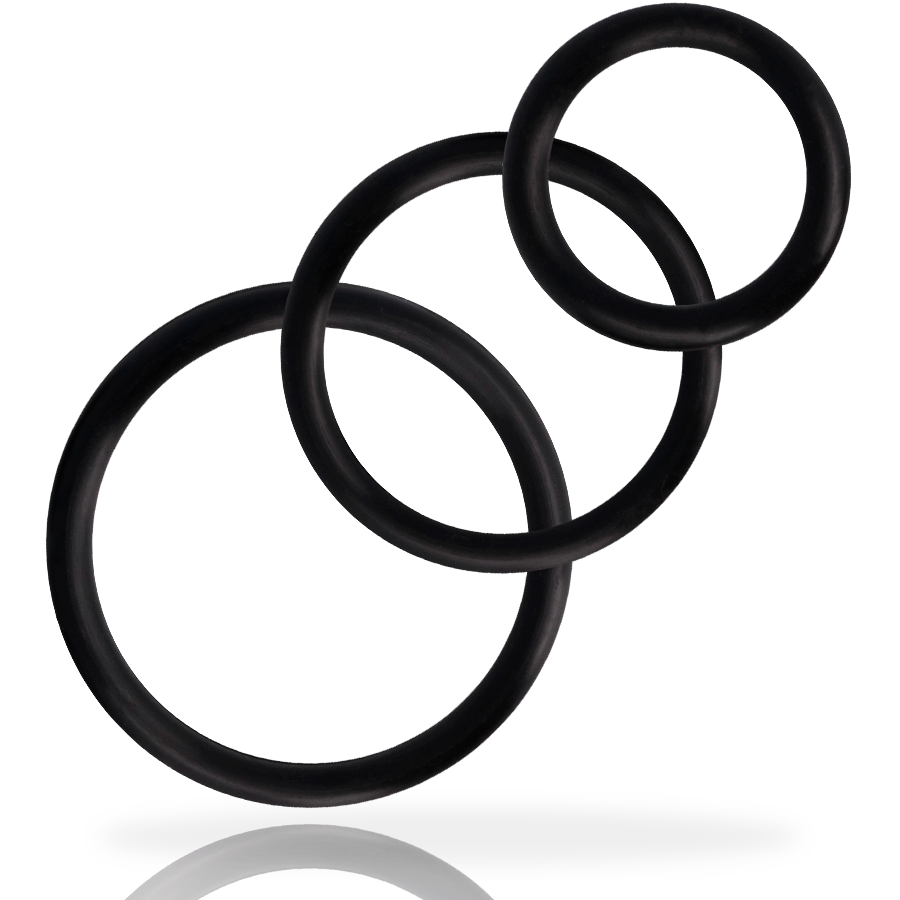 ADDICTED TOYS - CONJUNTO DE ANÉIS DE PARA PÉNIS PRETO - Image 2