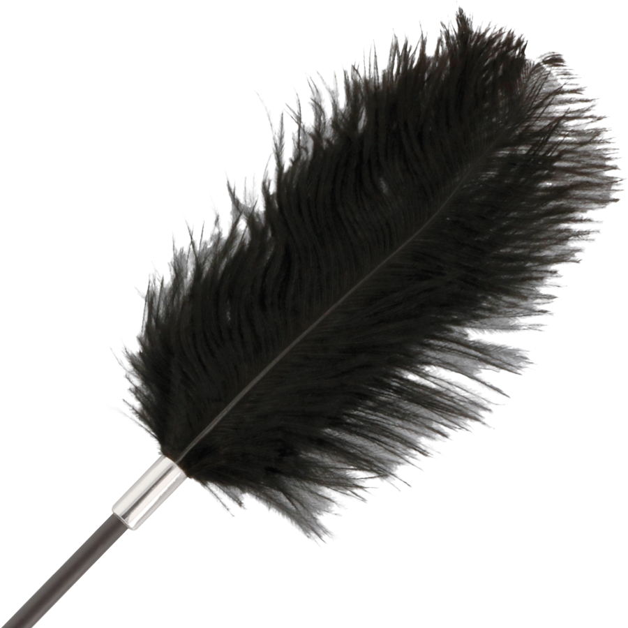 DARKNESS - CHICOTE DE PENA DE AMOR PRETO 56 CM - Image 2
