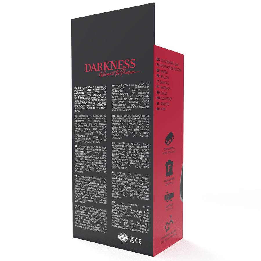 DARKNESS - MORDAA DE SILICONE PRETA - Image 5