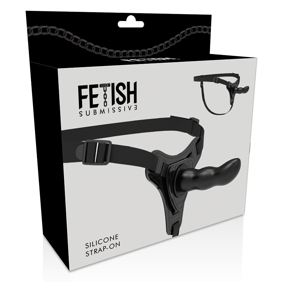 FETISH SUBMISSIVE HARNESS - SILICONE PRETO PONTO G 16 CM - Image 5