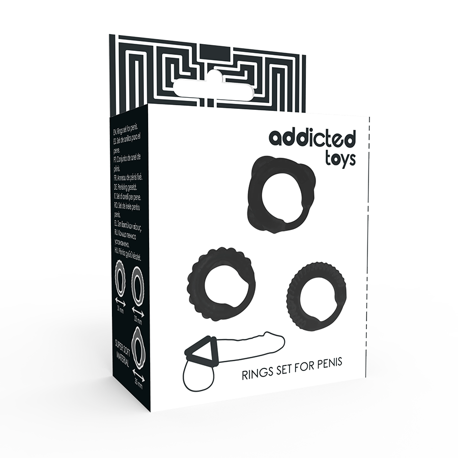 ADDICTED TOYS - CONJUNTO DE ANEL C - PRETO - Image 4