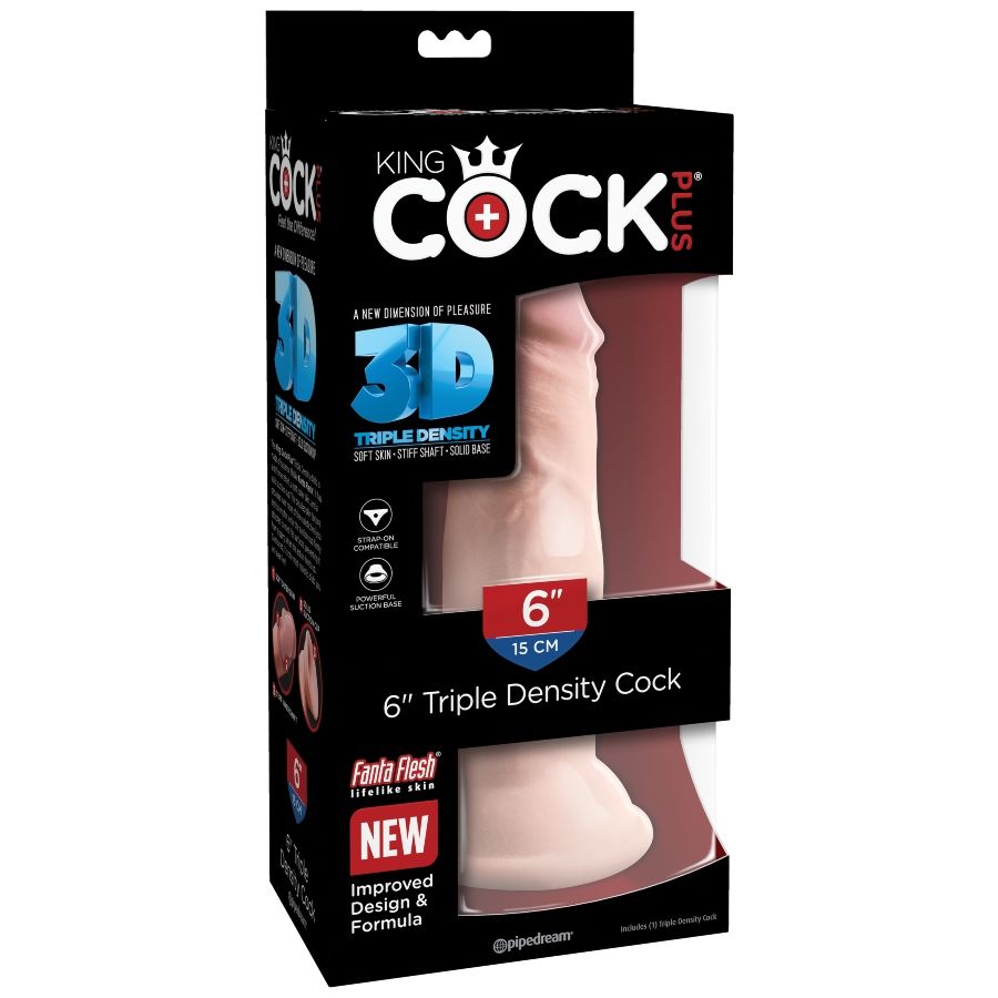 KING COCK - DILDO TRIPLA DENSIDADE 15 CM - Image 5