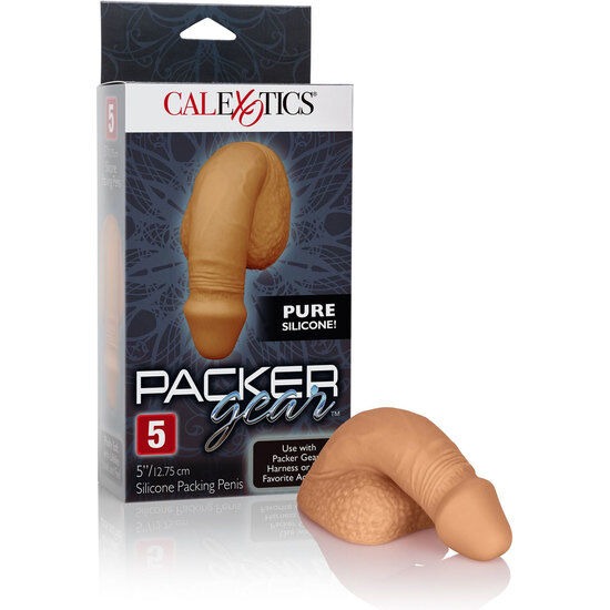 CALEXOTICS - EMBALAGEM DE SILICONE PÊNIS 12.75 CM CARAMELO - Image 5