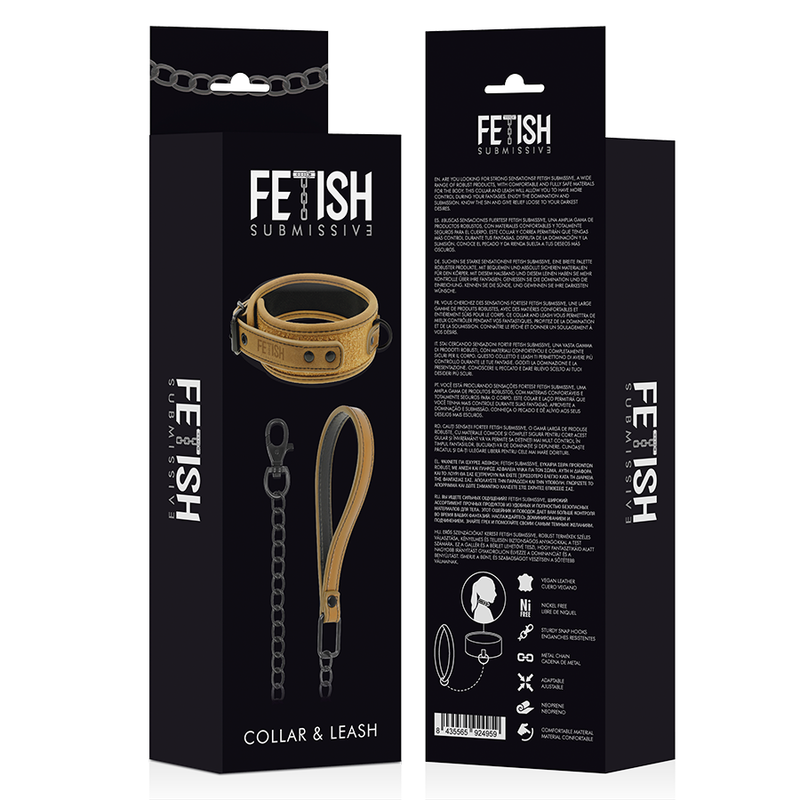 FETISH SUBMISSIVE ORIGIN - COLAR DE CORRENTE COM FORRO DE NEOPRENE - Image 4
