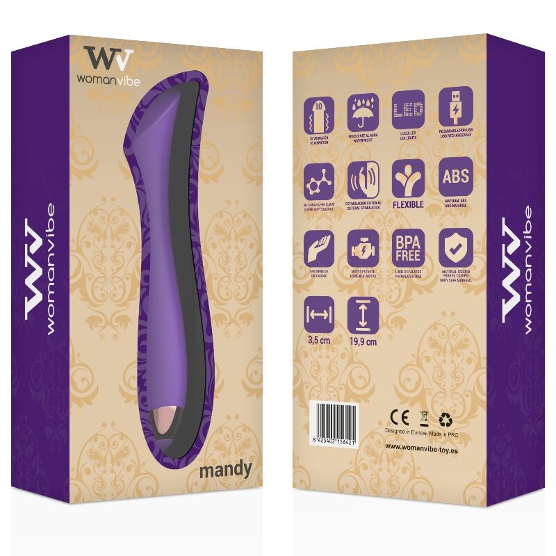 WOMANVIBE - MANDY "K" POINT SILICONE VIBRADOR RECARREGÁVEL - Image 2